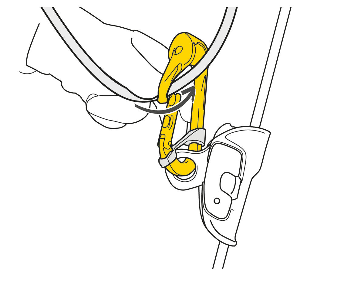 ROLLCLIP A - טבעת נעילה משולשת עם גלגלת